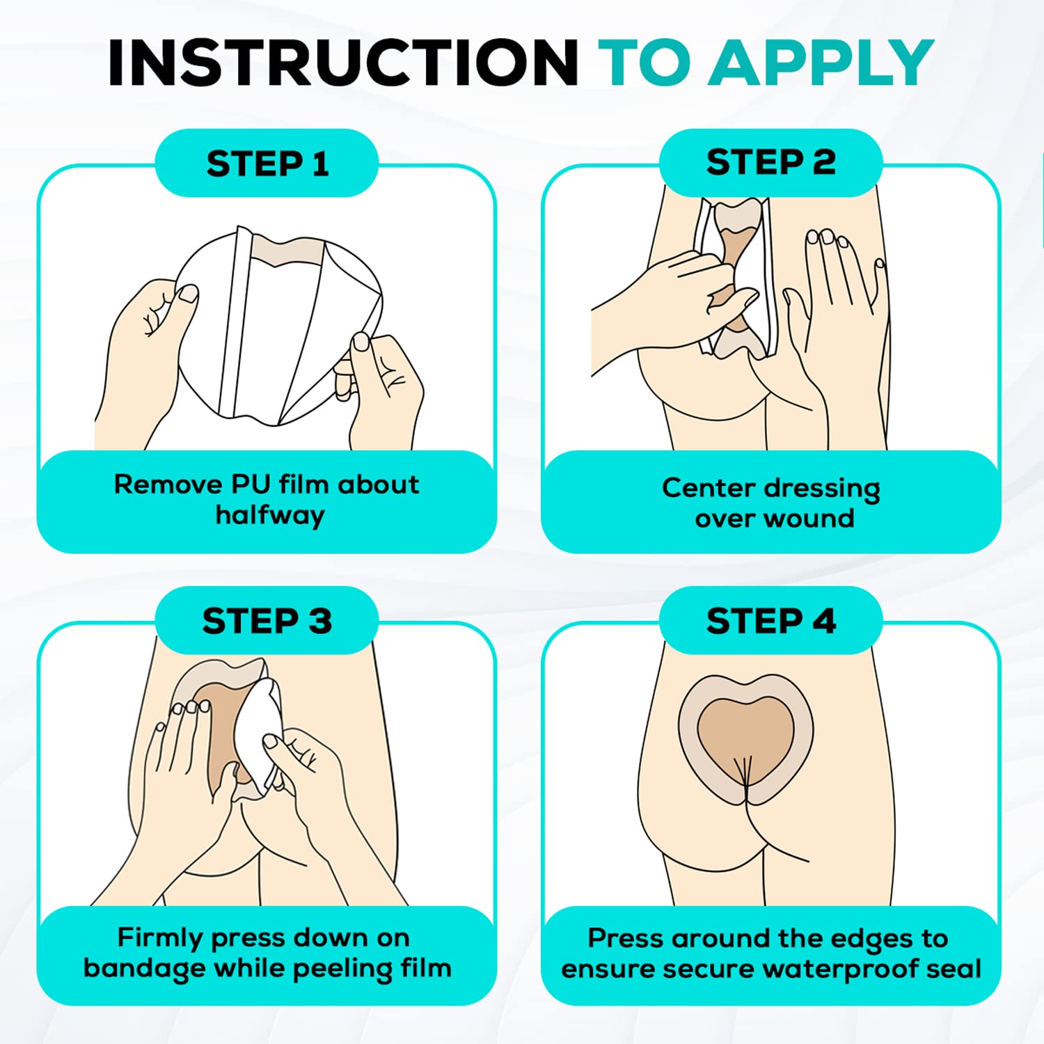 MedVance multi-use wound care dressing suitable for hospital and home care.