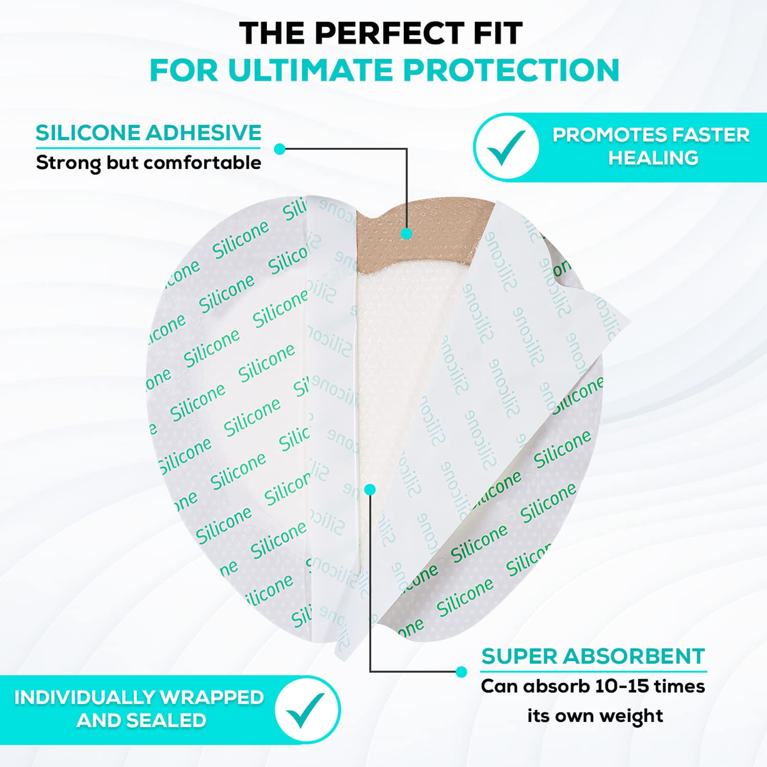 MedVance sacrum bedsore dressing 7x7 for sacral region wound care.