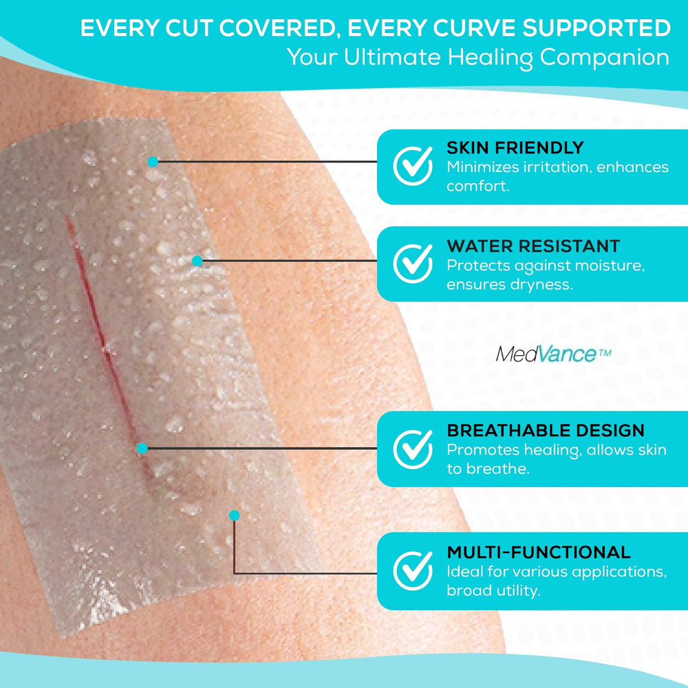 MedVance silicone tape easy application 2in secures dressings with minimal effort.