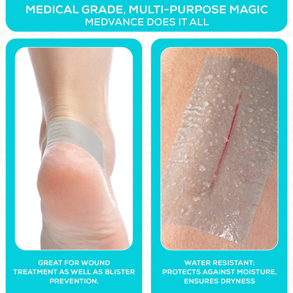 MedVance silicone tape long-lasting hold reduces reapplication needs