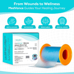 MedVance silicone tape soft-conforming texture easing dressing changes