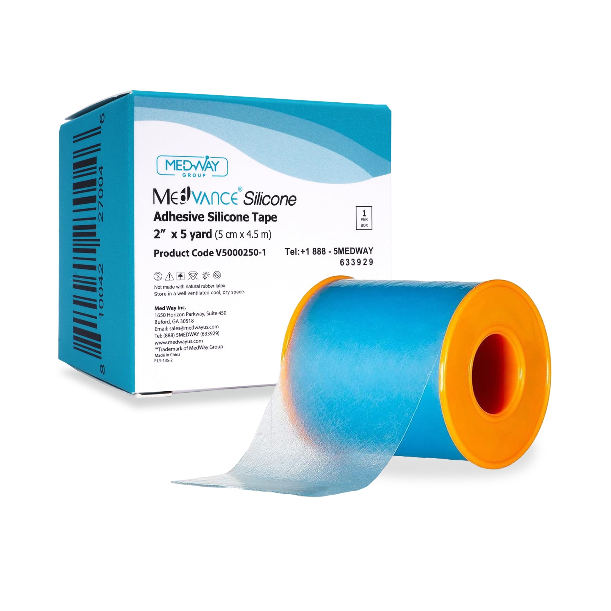 MedVance silicone tape soft perforated 2in provides gentle adhesion for sensitive skin.