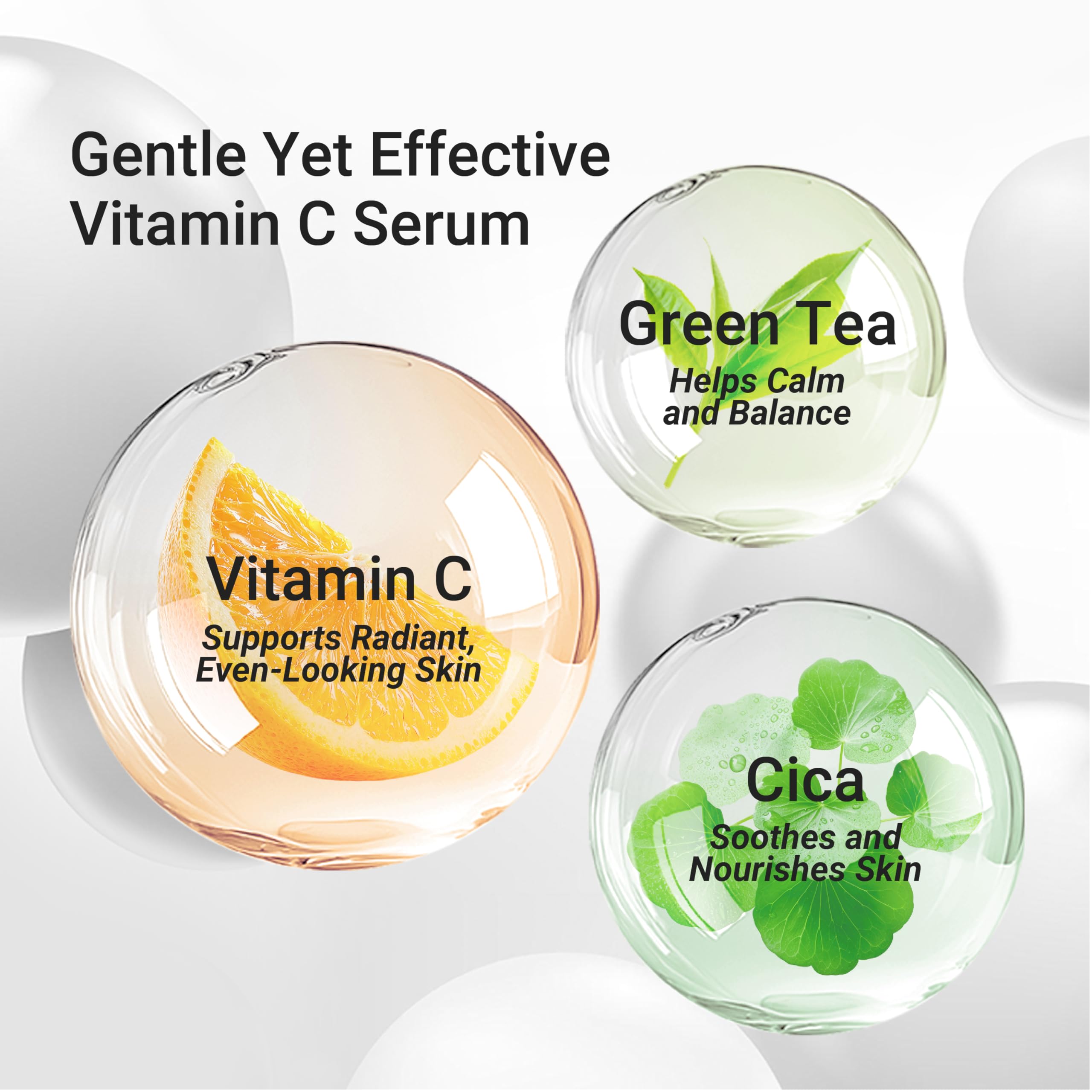 Meebak Vitamin C Serum panthenol detail emphasizes hydration and skin comfort