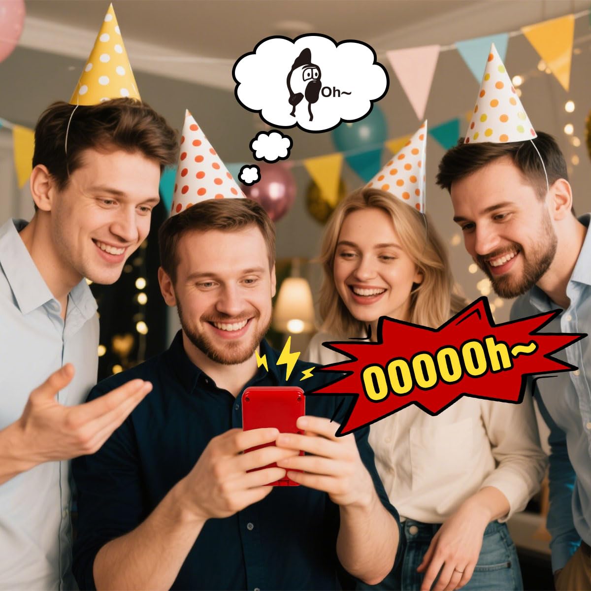 Meemazi Sound Effects Machine at a party creates instant laughs and lighthearted energy.