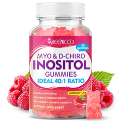 MEENCCD Myo-Inositol gummies raspberry pack for daily wellness.