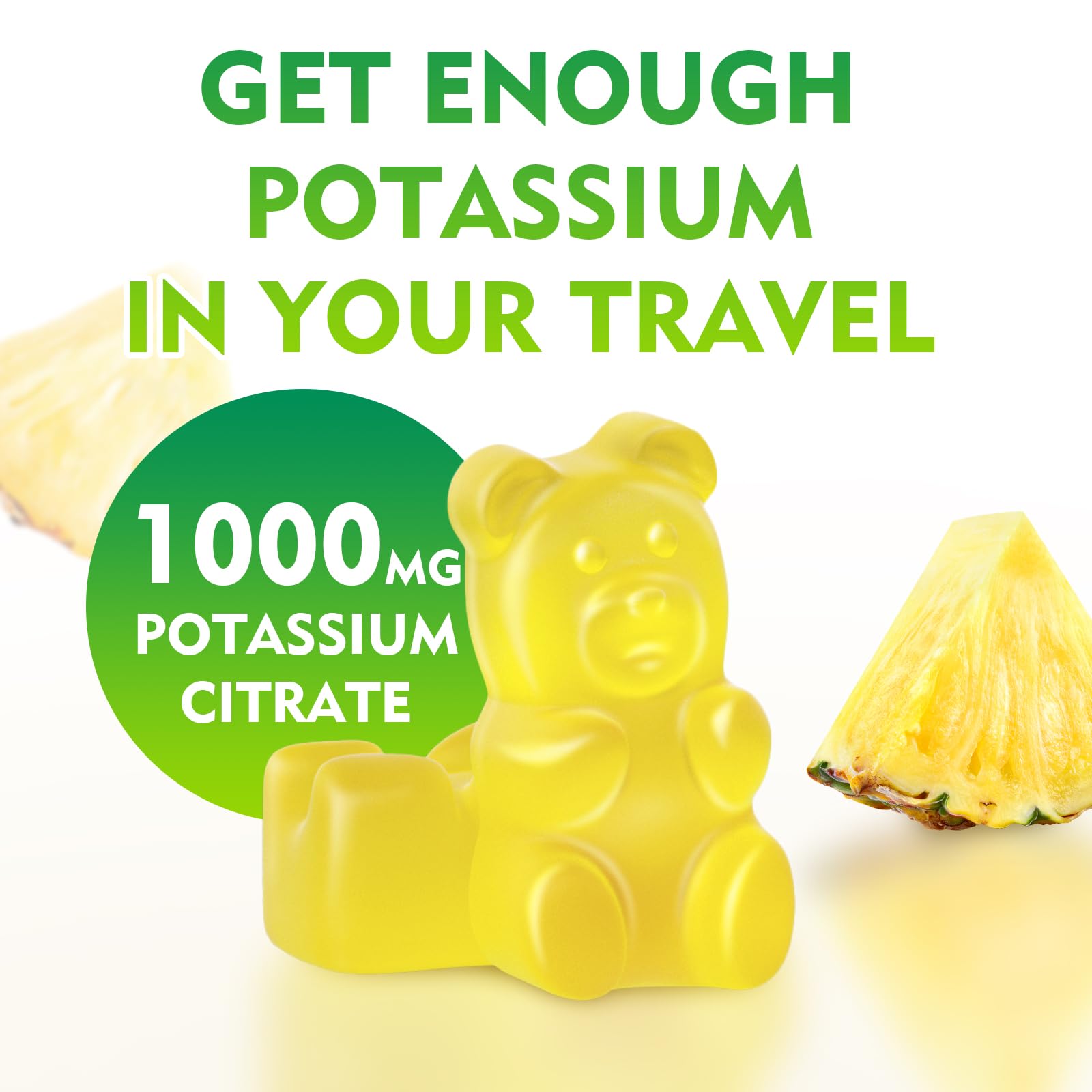 MEENCCD Potassium Citrate Gummies 1000mg sugar-free label