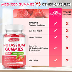 MEENCCD potassium gummies strawberry flavor supports family-friendly daily wellness