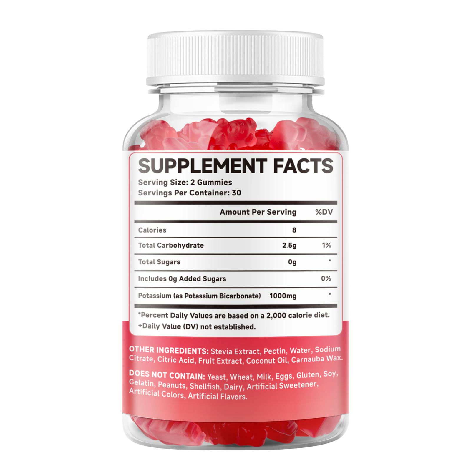 MEENCCD potassium gummies strawberry hue invites tasty electrolyte support