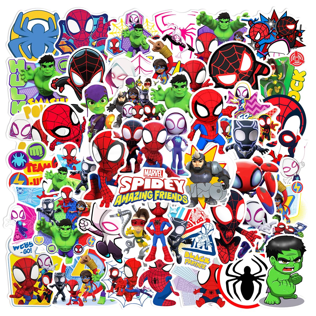 Meet Holiday Spider-Man stickers on a water bottle for durable, waterproof decoration.