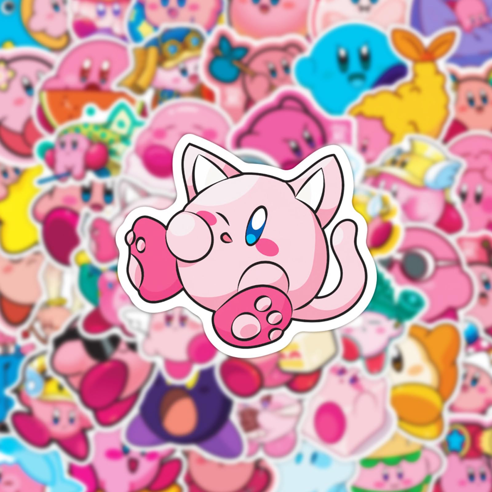 Meet Holiday Kirby stickers on skateboard to deck out gear