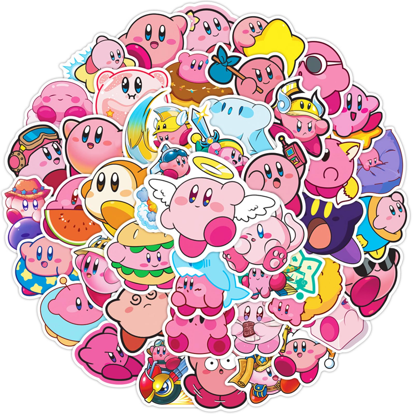 Meet Holiday Kirby stickers pack 50pcs spread for creative projects