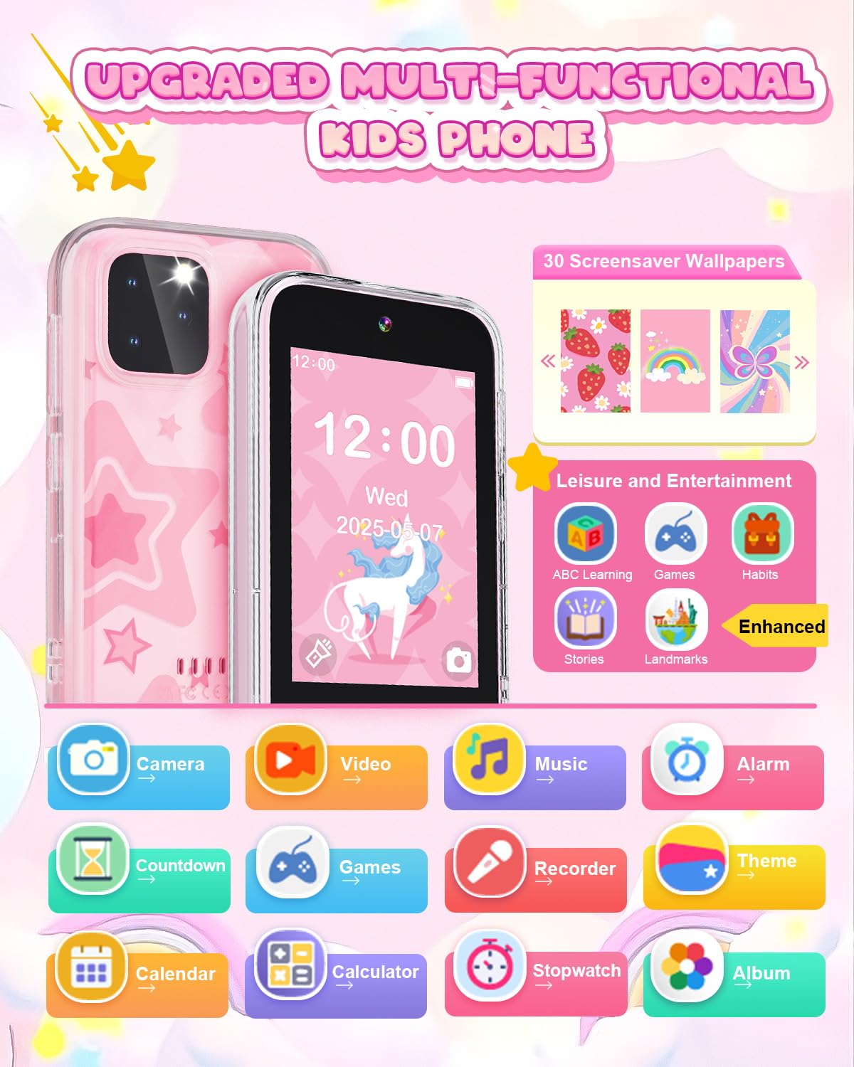 Meetrye Kids Phone music player for on the go tunes