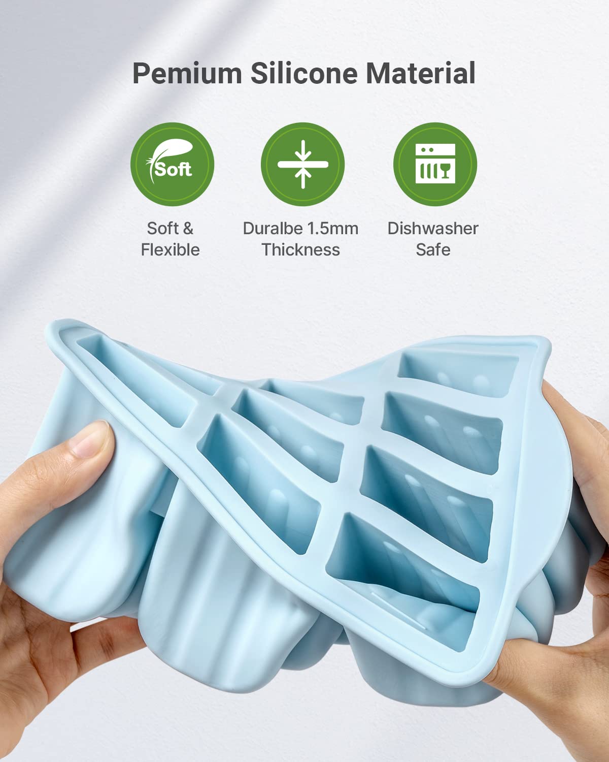 MEETRUE BPA-free popsicle molds for healthier frozen treats.