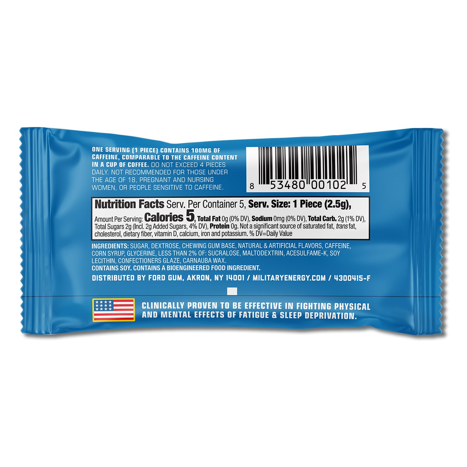 MEG Arctic Mint NSF badge visible on packaging
