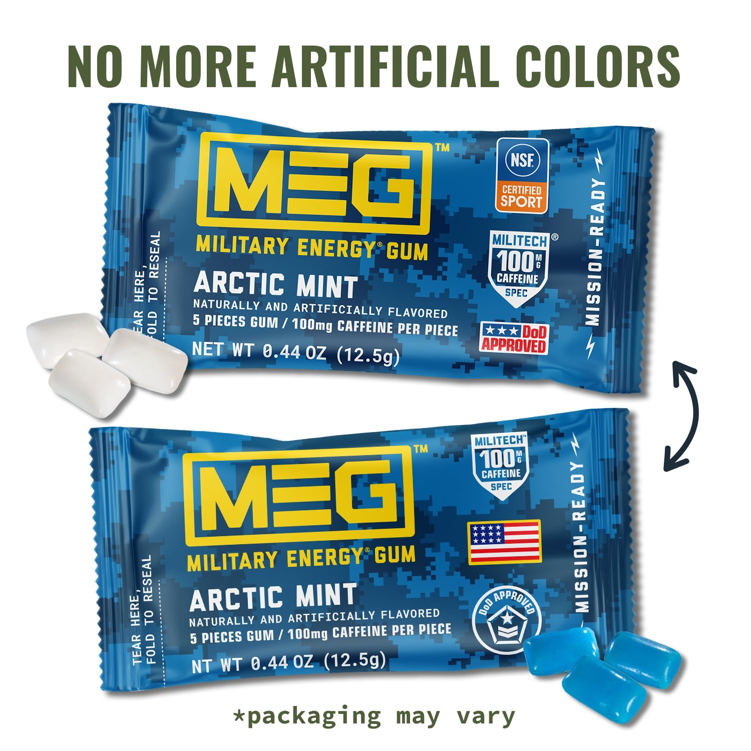 MEG Arctic Mint pack of 24 for travel and training