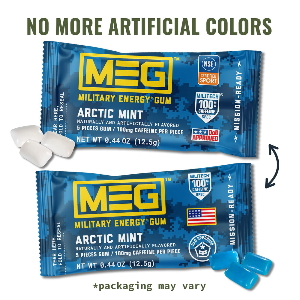 MEG Arctic Mint pack of 24 for travel and training
