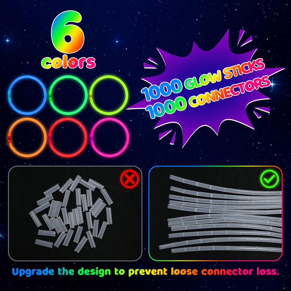Mega-Loopolis connectors turn glow sticks into bracelets and necklaces for instant wearables.