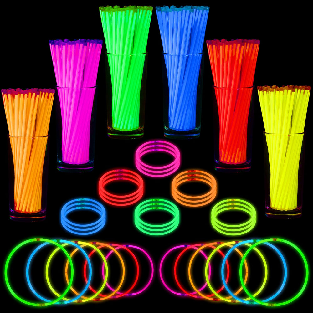 Mega-Loopolis glow sticks suit Halloween, New Years, festivals, and glow birthday parties.