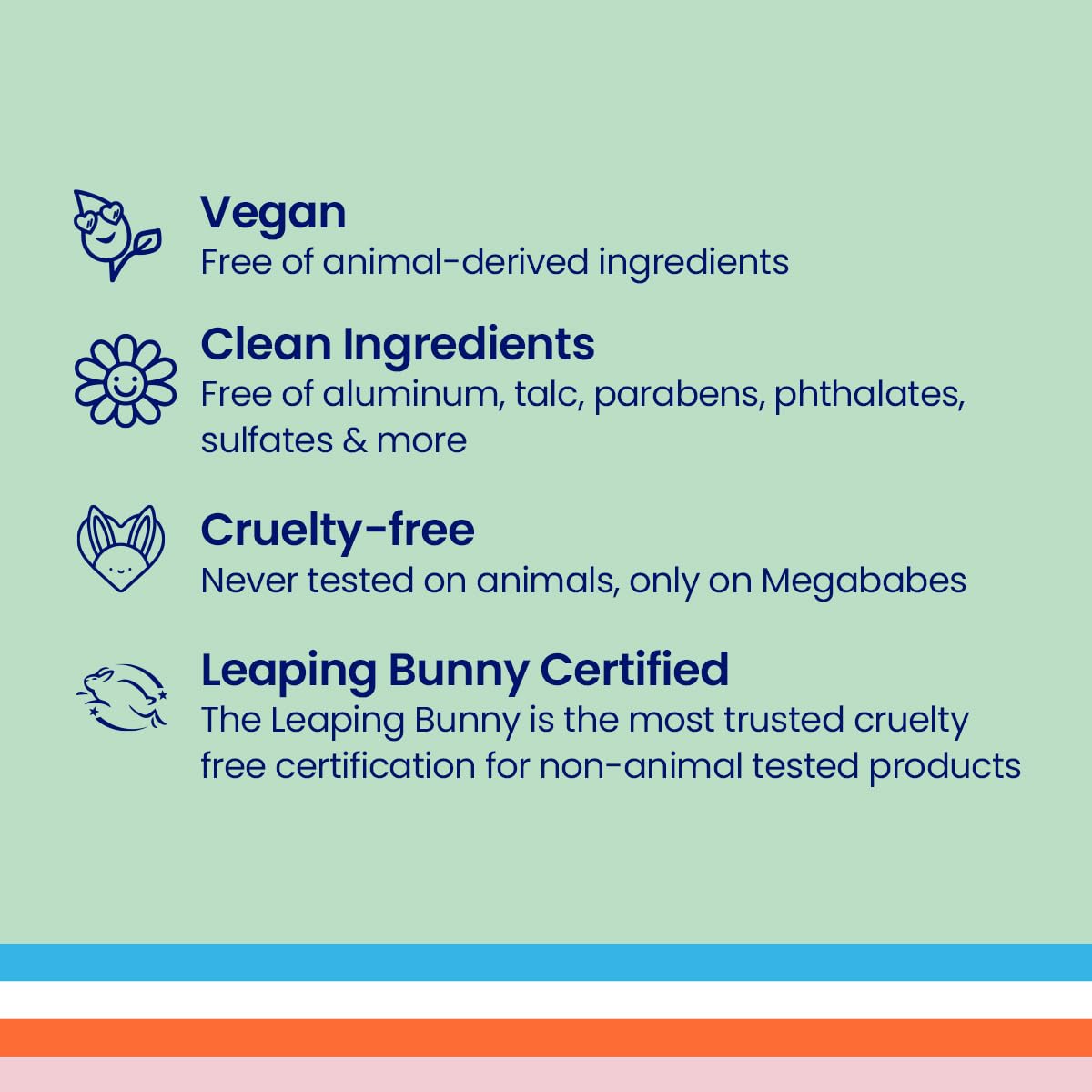 Megababe Daily Deodorant Aluminum-Free label communicates a clean formula.