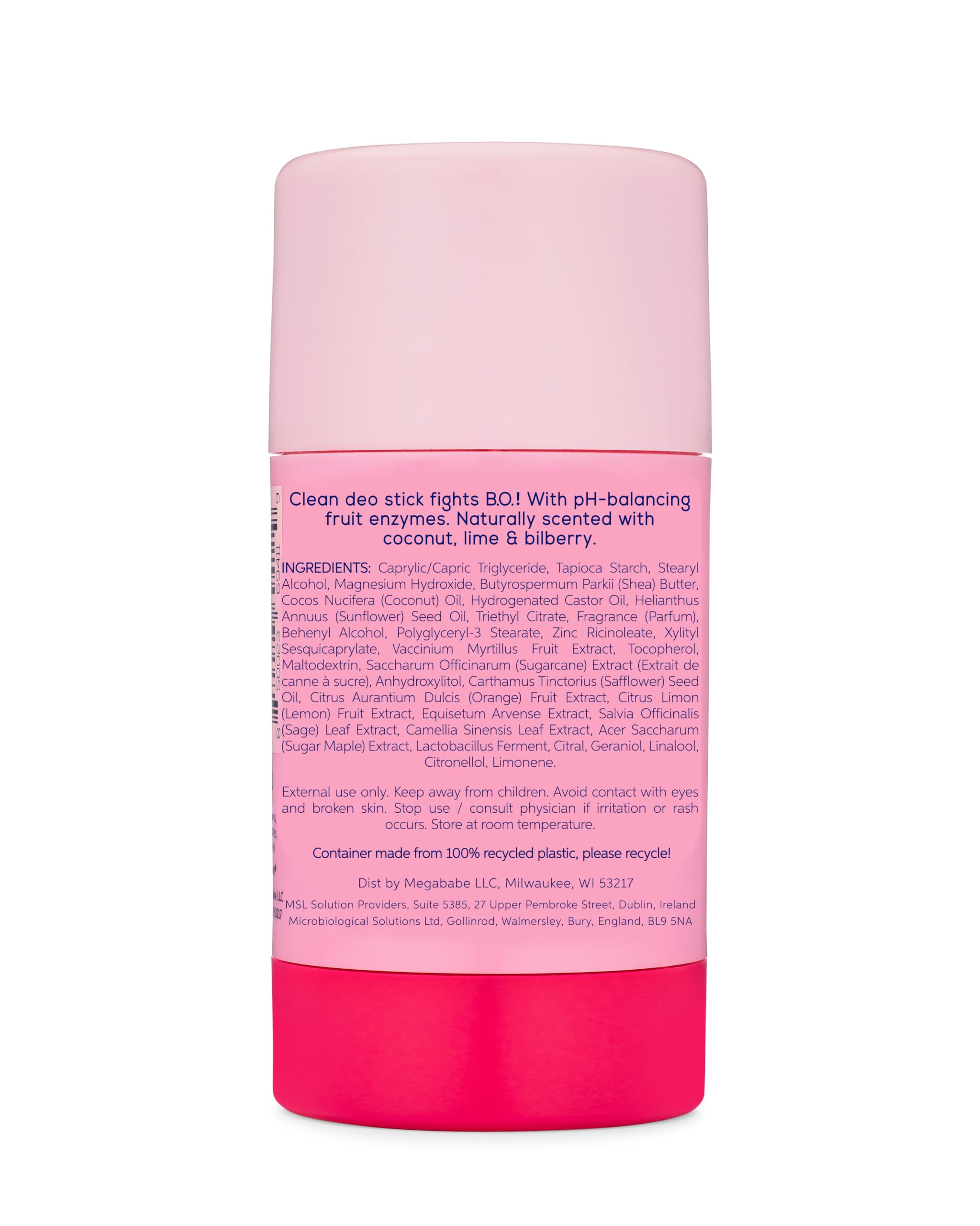 Megababe Daily Deodorant vegan formula without animal ingredients.