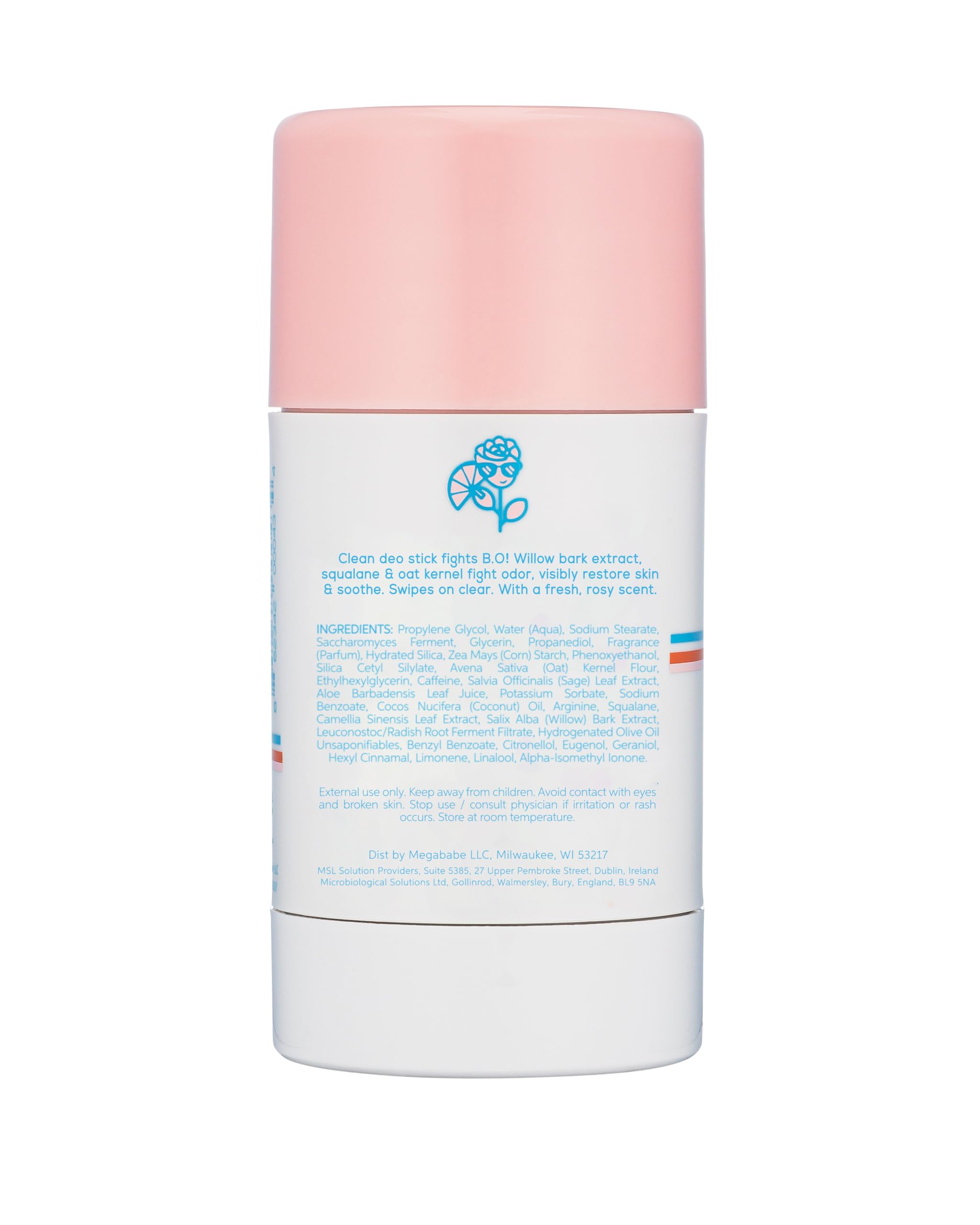 Megababe Rosy Pits eco-friendly packaging emphasizes clean beauty.