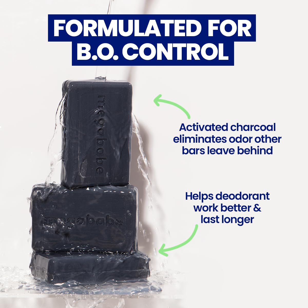 Megababe Space Bar detox charcoal helps reduce underarm odors.