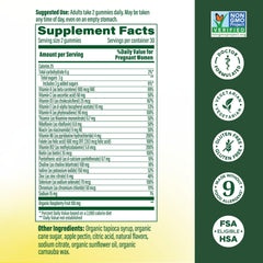 MegaFood Baby & Me 2 raspberry gummies with real fruit flavor for prenatal nutrition