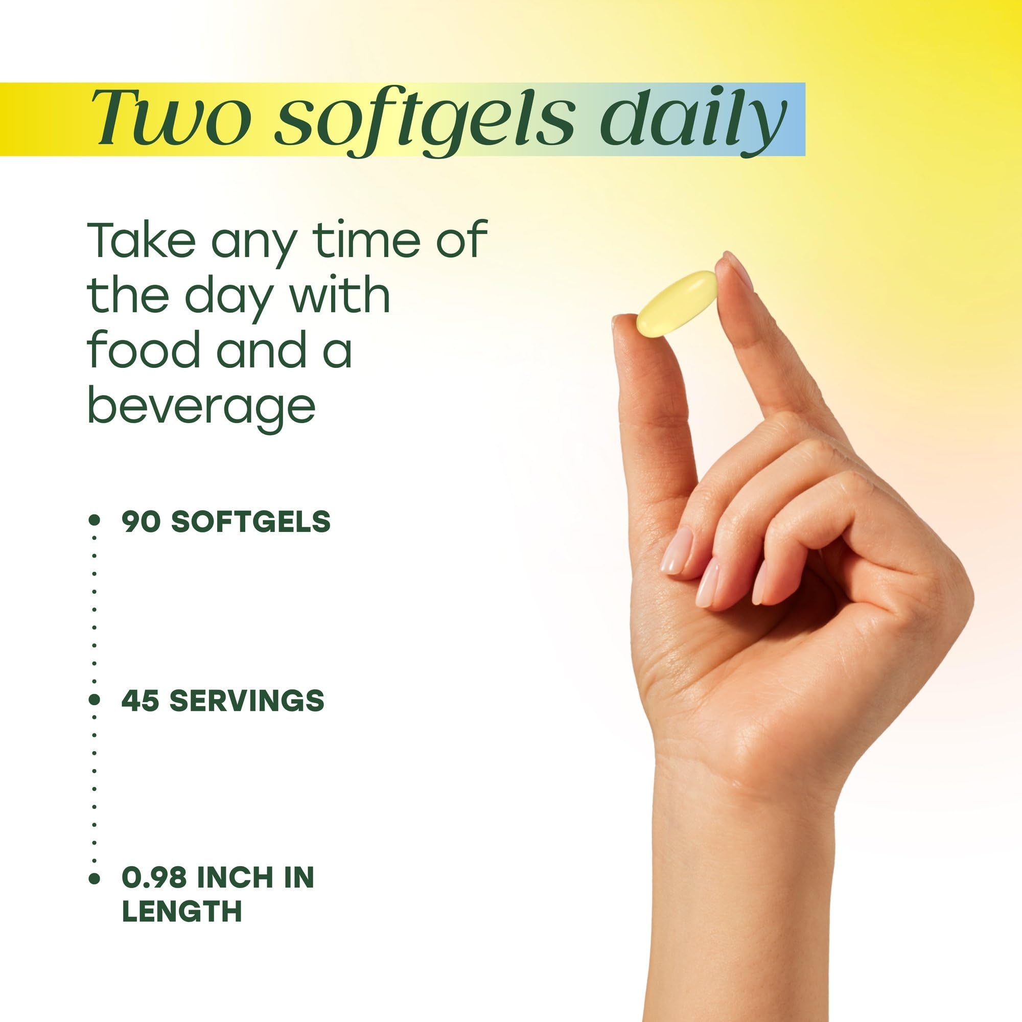 MegaFood gluten-free GMP-tested omega-3 supplement in bottle.