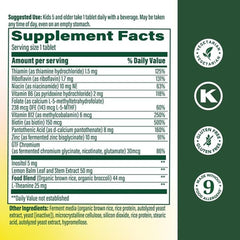 MegaFood Kids B Complex bottle highlights bioavailable methylfolate and methyl B12.