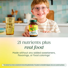 Gluten-free MegaFood Kids One Daily multivitamin bottle label