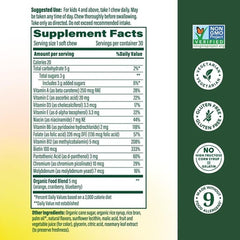 MegaFood Kids One Daily Soft Chews grape close-up highlights tasty, kid-friendly nutrition.