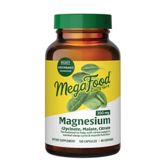 MegaFood Magnesium Triple-Form bottle highlights three forms for absorption