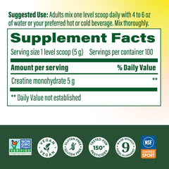 MegaFood Micronized Creatine powder scoop for easy pre-workout measurement