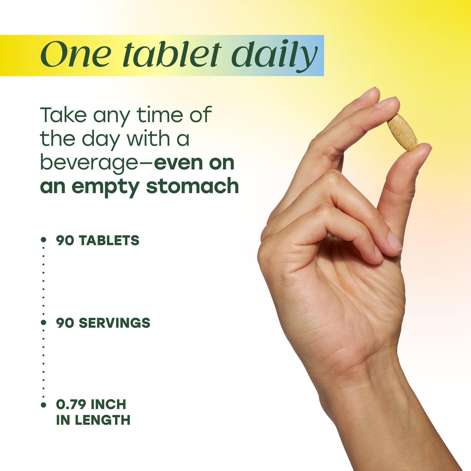 MegaFood bioavailable forms close-up implies absorbable nutrients.