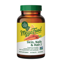 MegaFood Skin, Nails & Hair 2 bottle with vegan capsules for daily beauty support