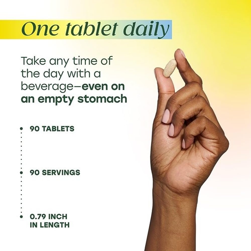 MegaFood Ultra C 400 mg package shows 90 tablets for daily use.