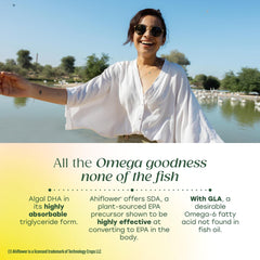 DHA source from algae and Ahiflower in MegaFood omega 3 6 9