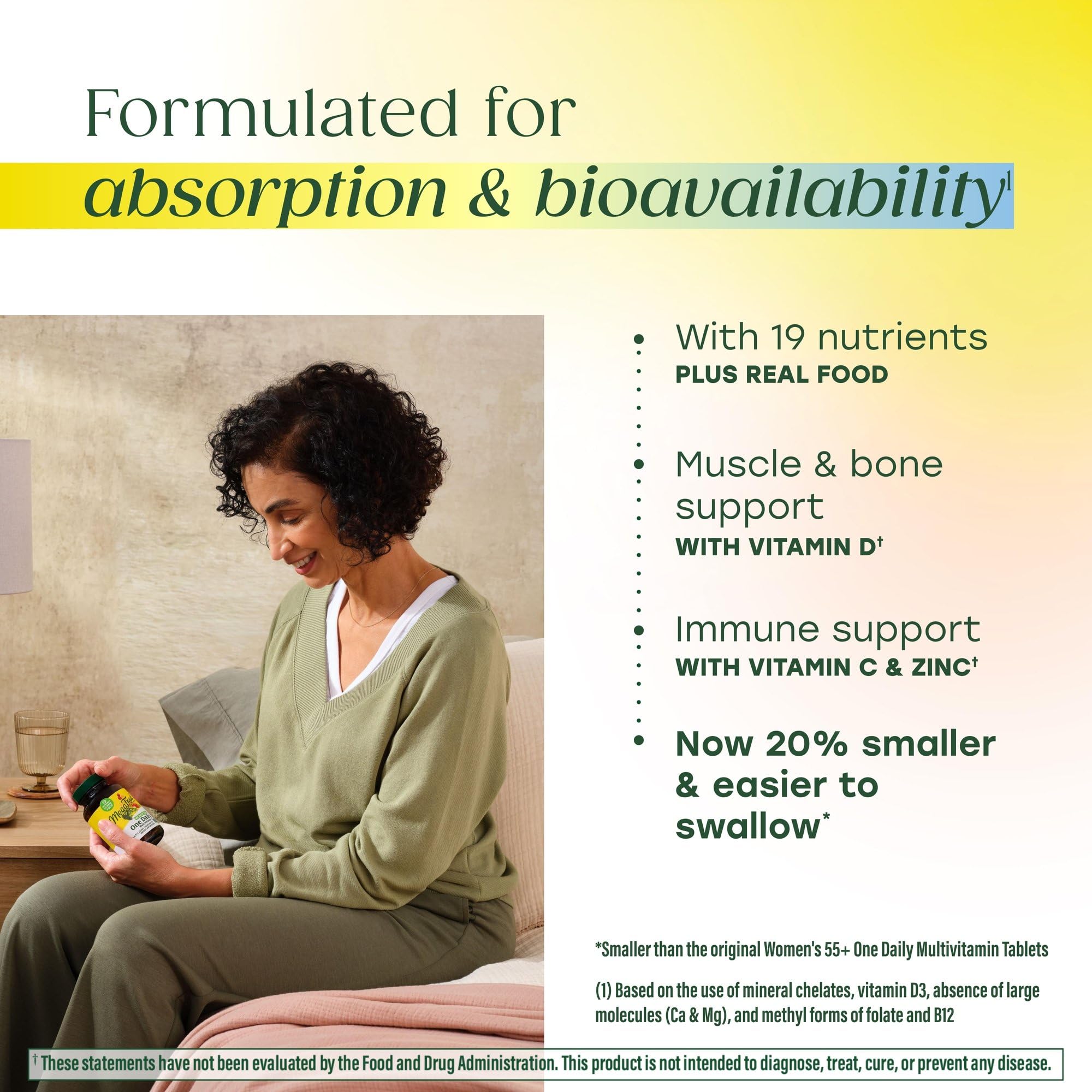 MegaFood label highlights Vitamin D3 with 200% DV