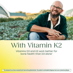 Ingredient panel showing real-food sources in MegaFood D3 K2 formula