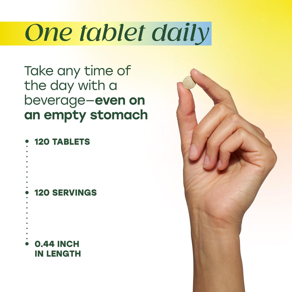 MegaFood Zinc bottle on a kitchen counter during daily routine for easy access.