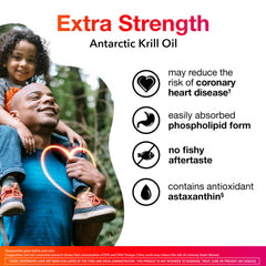 MegaRed Omega-3 Krill Softgels ready for easy daily intake.