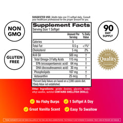 MegaRed PureTech purified krill oil showcases purity on the label.