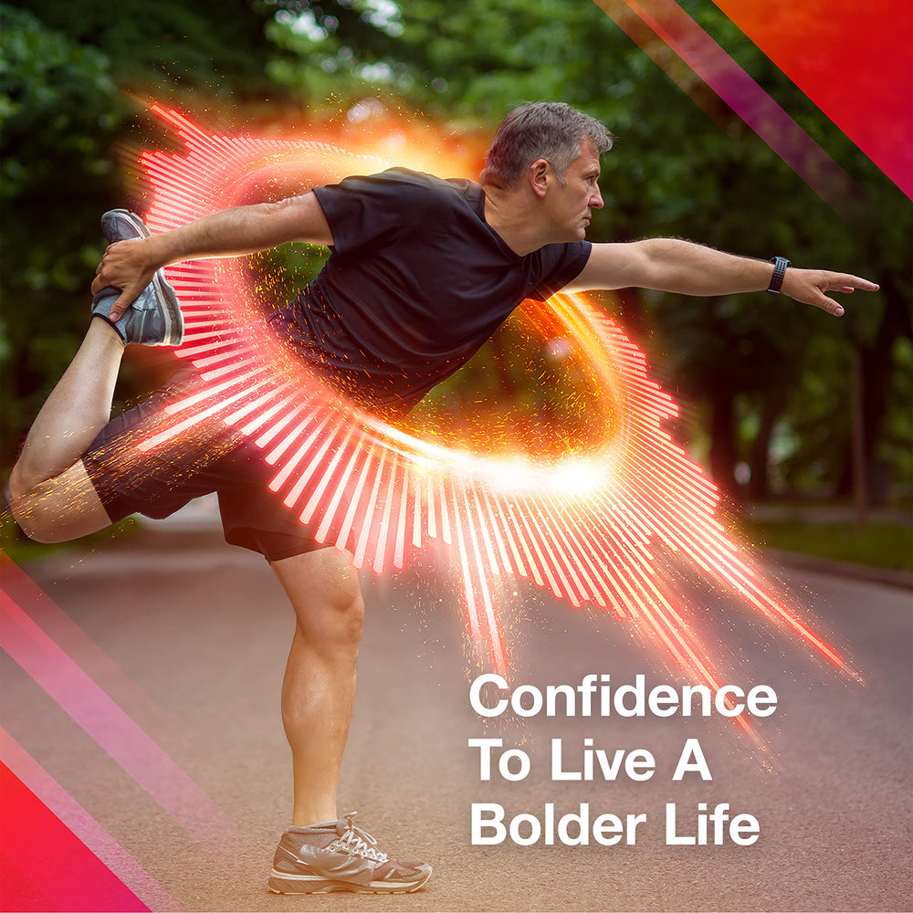 MegaRed Total Body Refresh label graphic emphasizes skin hydration and daily wellness themes