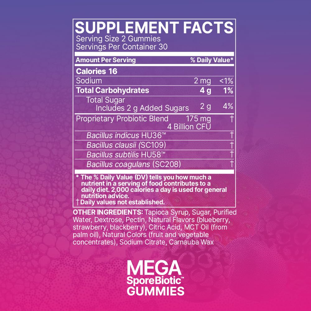 MegaSporeBiotic Gummies on kitchen shelf, convenient and portable.