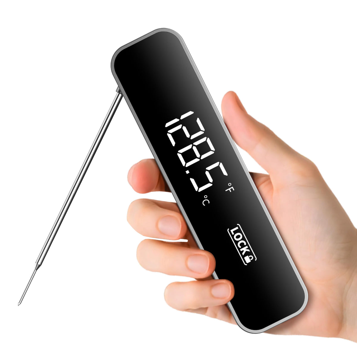 MEGAYES thermometer display-lit for quick, clear readings day or night