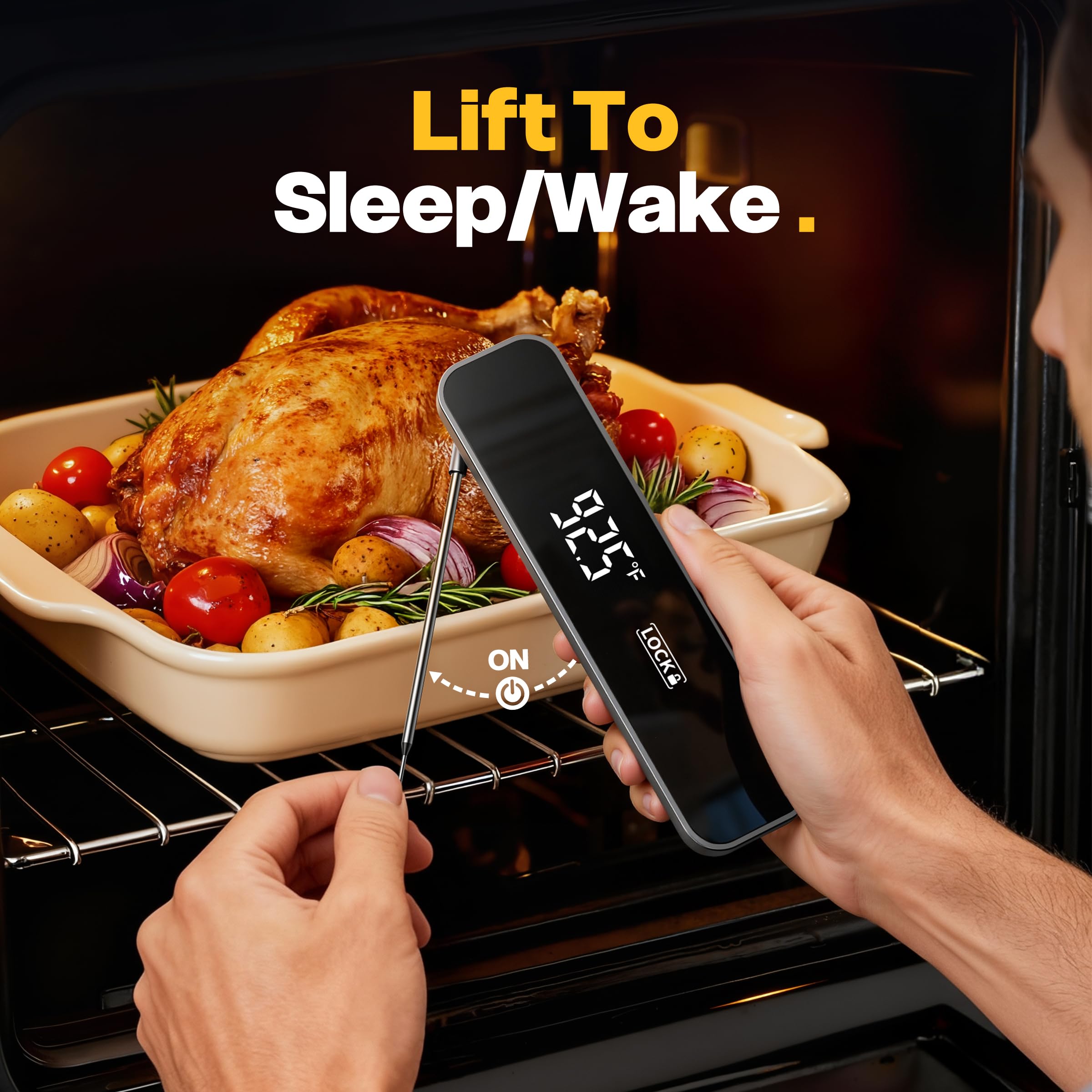 MEGAYES thermometer-motion-wake sensor wakes on pickup
