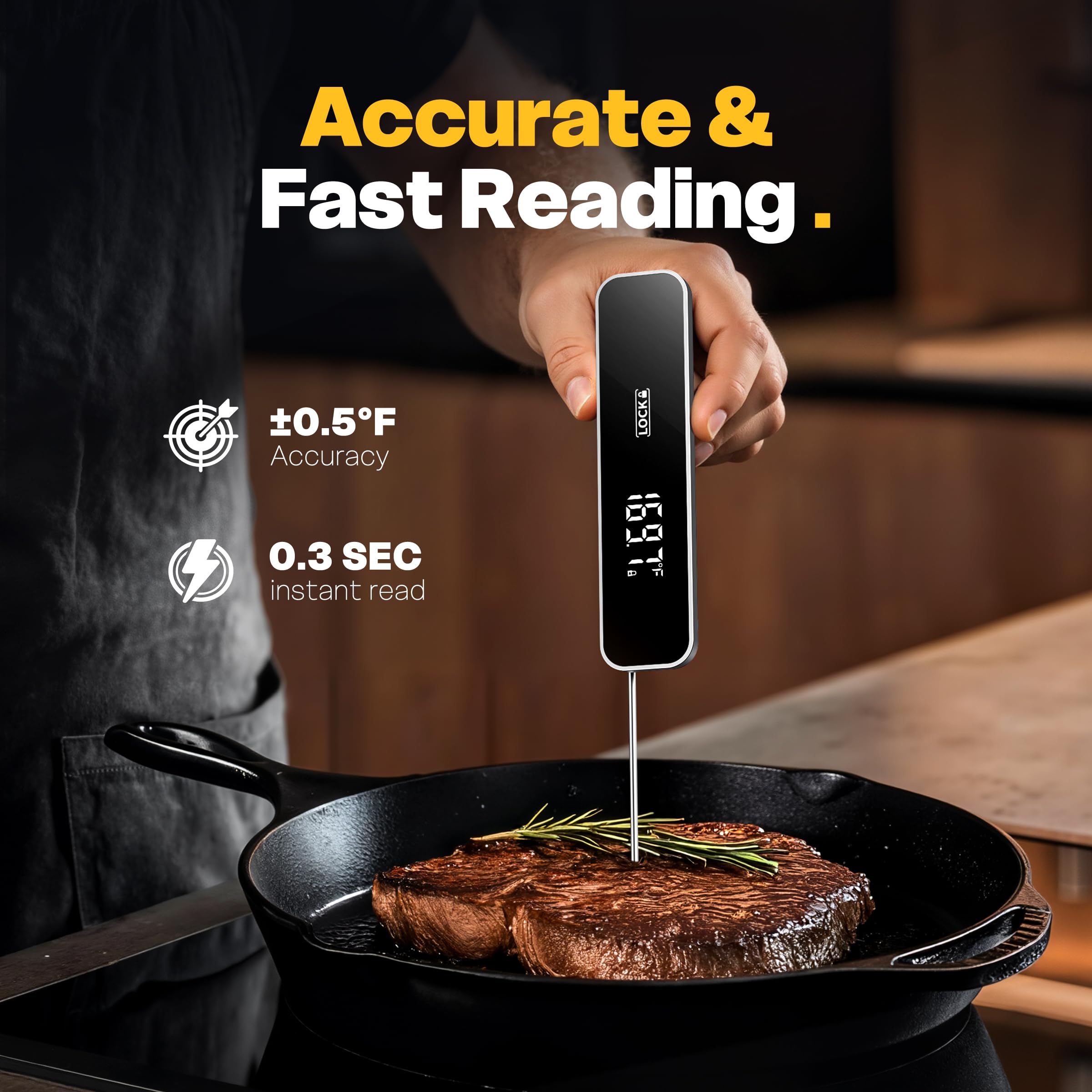 MEGAYES thermometer-probe-folded compact storage