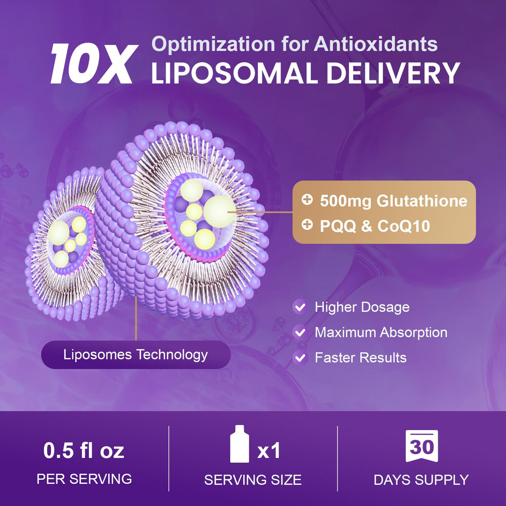 MEGNETA Liposomal Glutathione grape powder dissolving in water for daily use