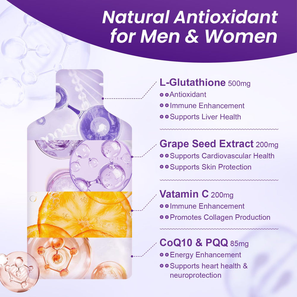 MEGNETA Liposomal Glutathione on-the-go packet ideal for busy lifestyles