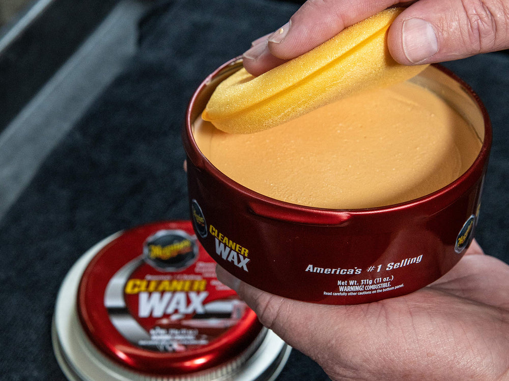 Light defects removed and gloss enhanced with Meguiar's Cleaner Wax